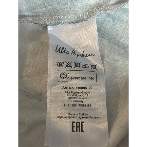 Ulla Popken A-Line Dress Geometric Womans  Pockets Tie Elastic Waist Viscose - Picture 9 of 14